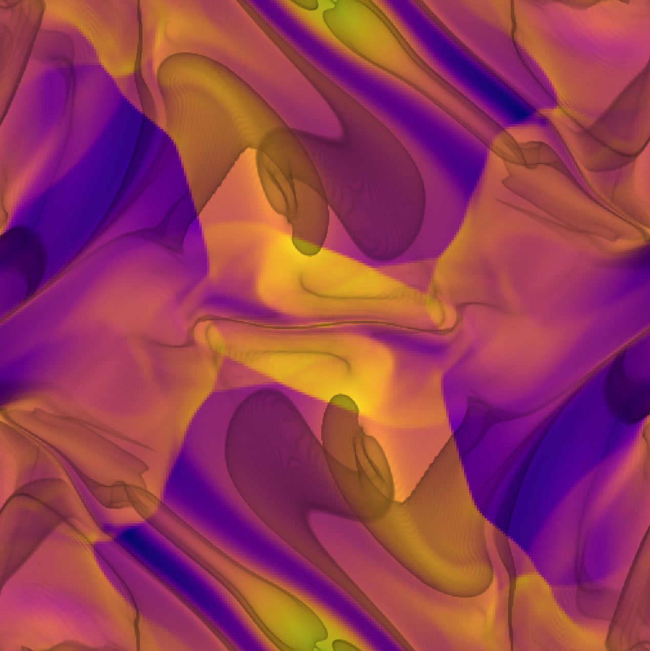 Gas and dust column density in a dusty Orszag–Tang vortex