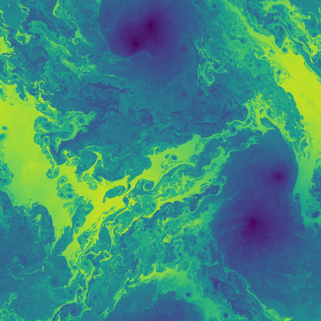 Kelvin–Helmholtz instability computed with phrike
